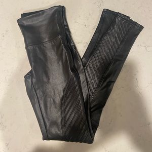 Black SPANX Moto leggings